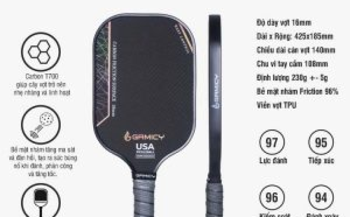 Vợt pickleball Burning Gamicy – Cảm giác điều bóng đỉnh