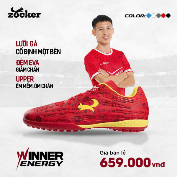 Giày bóng đá Zocker – hiệu suất đỉnh cao